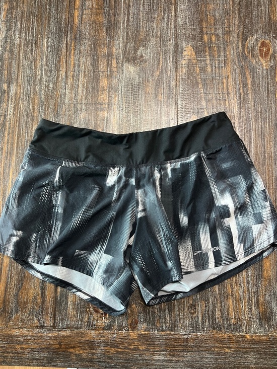 Brooks Pants - Brooks Black & White Abstract-Print Women’s Athletic Shorts